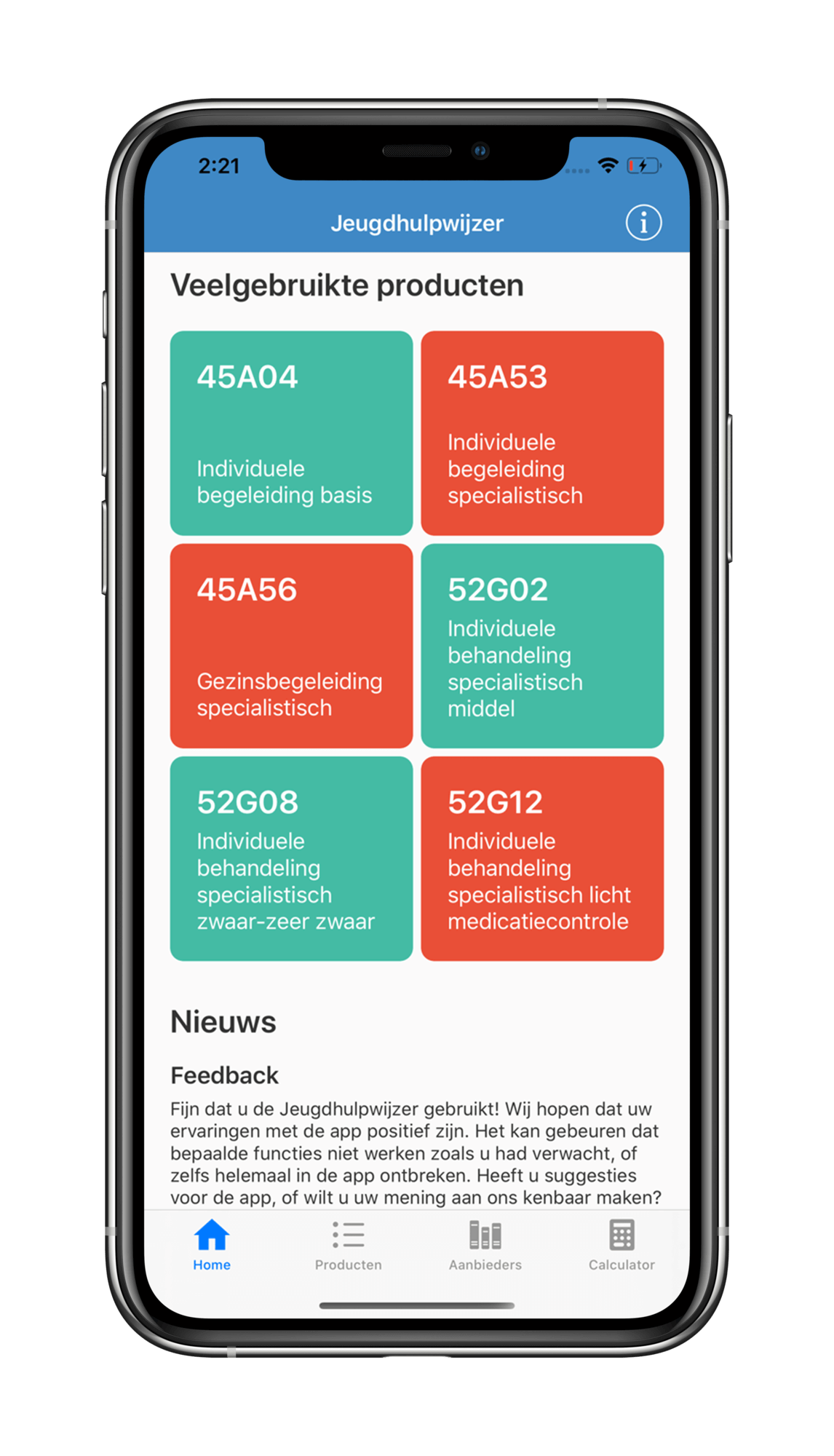 Homescreen Jeugdhulpwijzer